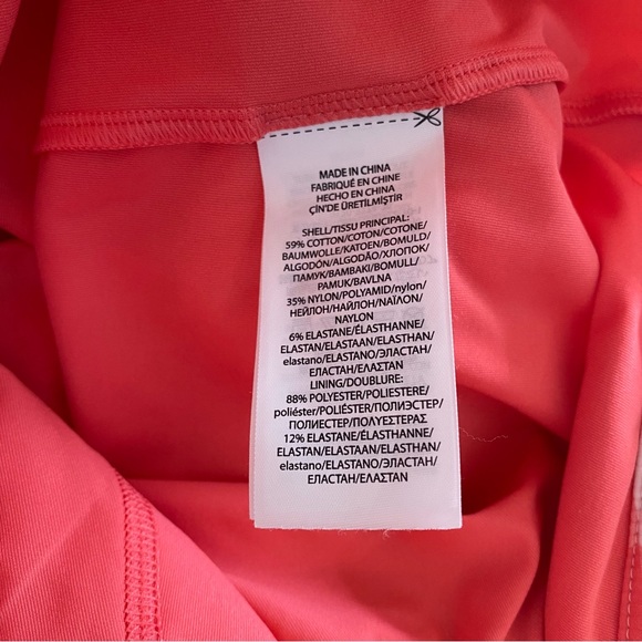 COPY - NEW Polo Ralph Lauren golf coral white gingham plaid skirt built in shor… - Picture 3 of 8